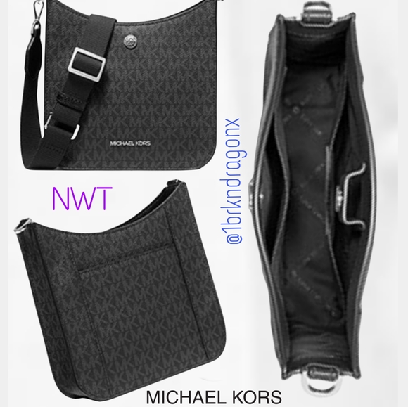 MK NWT MICHAEL KORS MESSENGER SMALL BAG  BNWT 💜 pristine condition 💜 - Picture 7 of 15